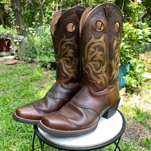 Justin Punchy Stampede Leather Cowboy 